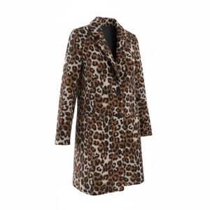 Zara Brown Leopard Print Teddy Jacket